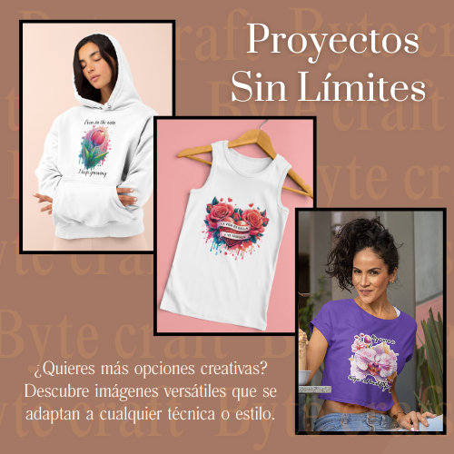 Set Digital de 5 Notebooks Florales + 17 Stickers PNG Versátiles