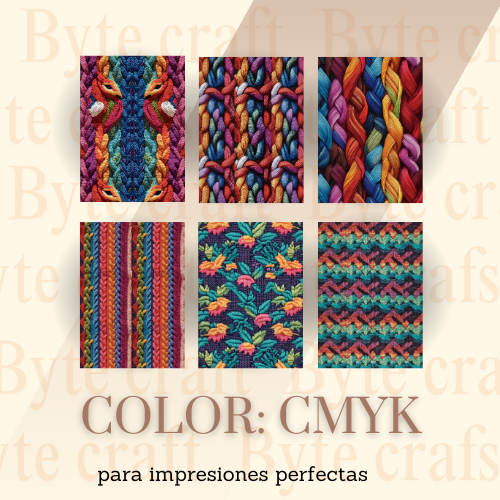 38 Fondos de Crochet Artesanal y Tejidos Étnicos para Sublimación y Diseño Creativo – PNG Alta Resolución CMYK