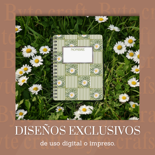 Set Digital de 5 Notebooks Florales + 17 Stickers PNG Versátiles