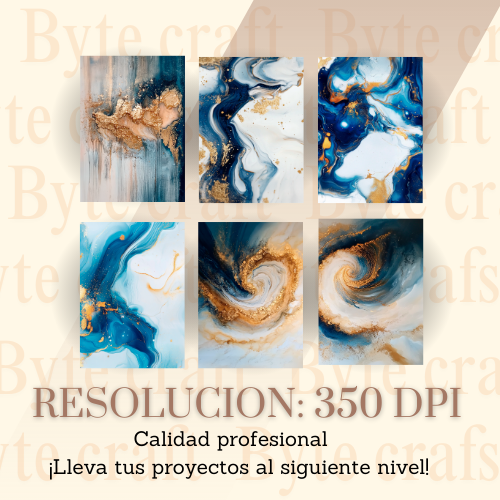 Colección Digital Mármol y Arte Abstracto – 75 Fondos PNG de Lujo para Sublimación y Diseño