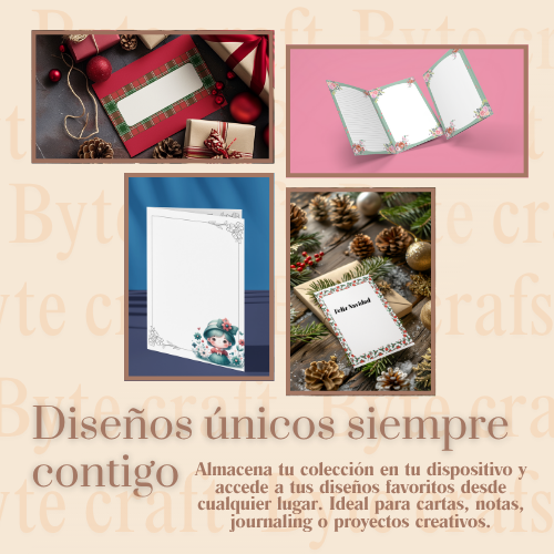 Romantic Letters” – Colección de 40 Hojas de Papelería Digital Vintage en PDF.