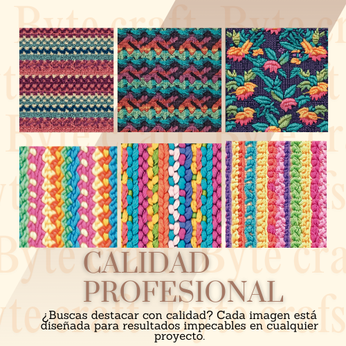 38 Fondos de Crochet Artesanal y Tejidos Étnicos para Sublimación y Diseño Creativo – PNG Alta Resolución CMYK