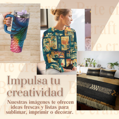 Colección Digital Tribal y Texturas Étnicas – 40 Fondos PNG para Arte y Diseño Creativo