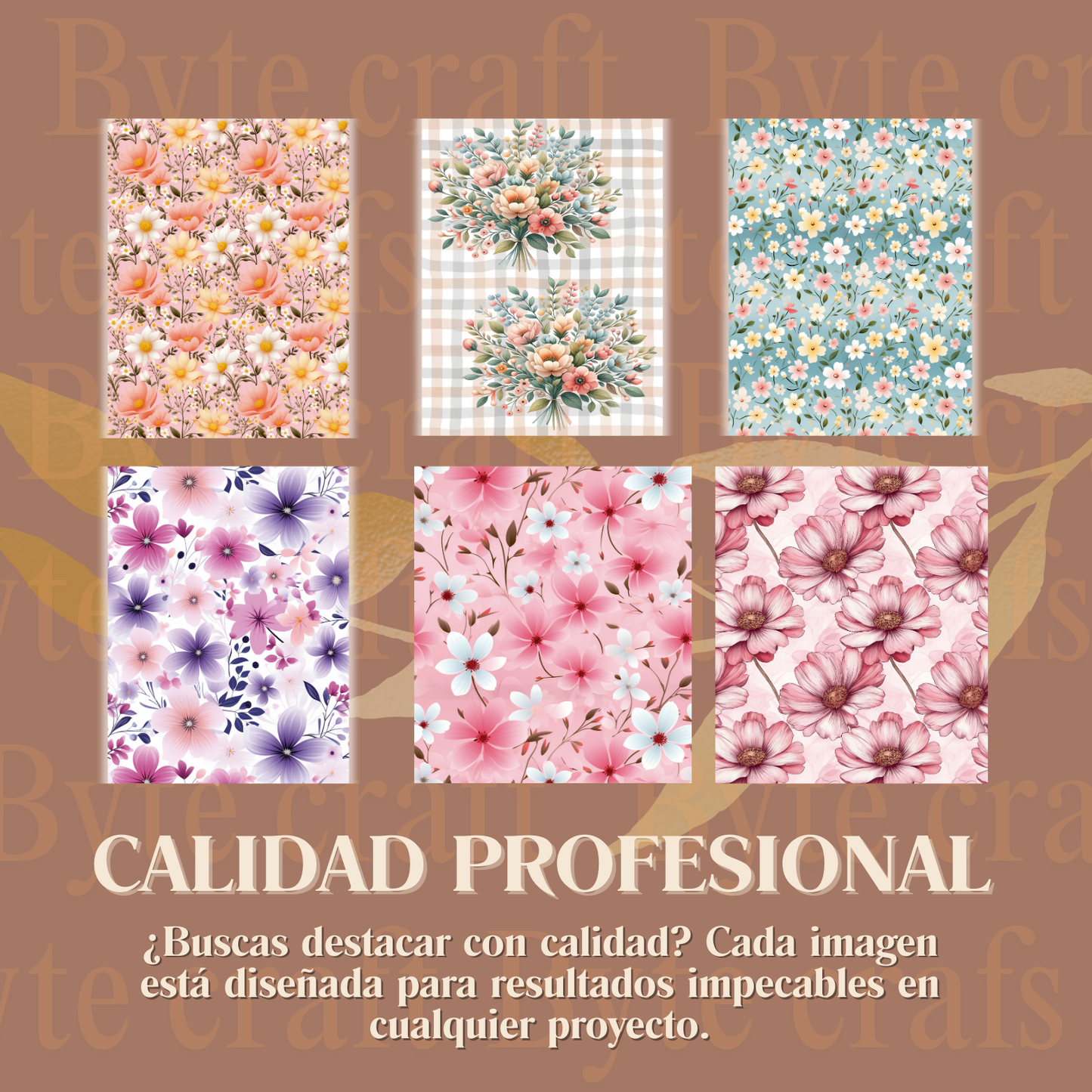 Colección de Fondos Florales Coloridos – PNG Alta Resolución para Sublimación y Diseño Creativo"