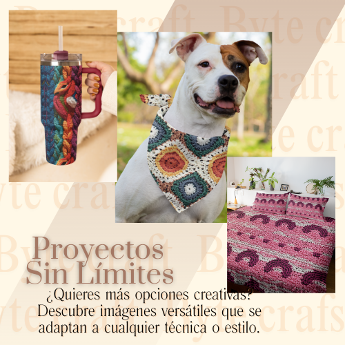 38 Fondos de Crochet Artesanal y Tejidos Étnicos para Sublimación y Diseño Creativo – PNG Alta Resolución CMYK