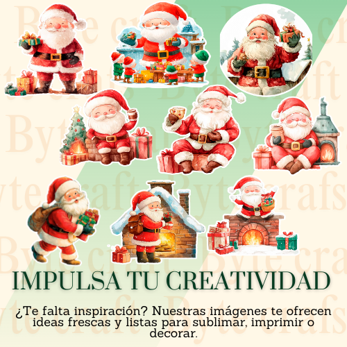 PACK SWEET SANTA. PNG - DESCARGA DIGITAL INMEDIATA