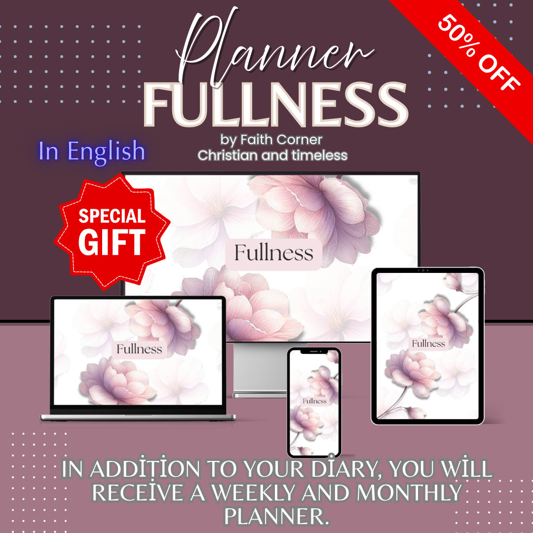 Timeless Christian Digital Planner — Spiritual Agenda with Bible Verses and Parables of Jesus