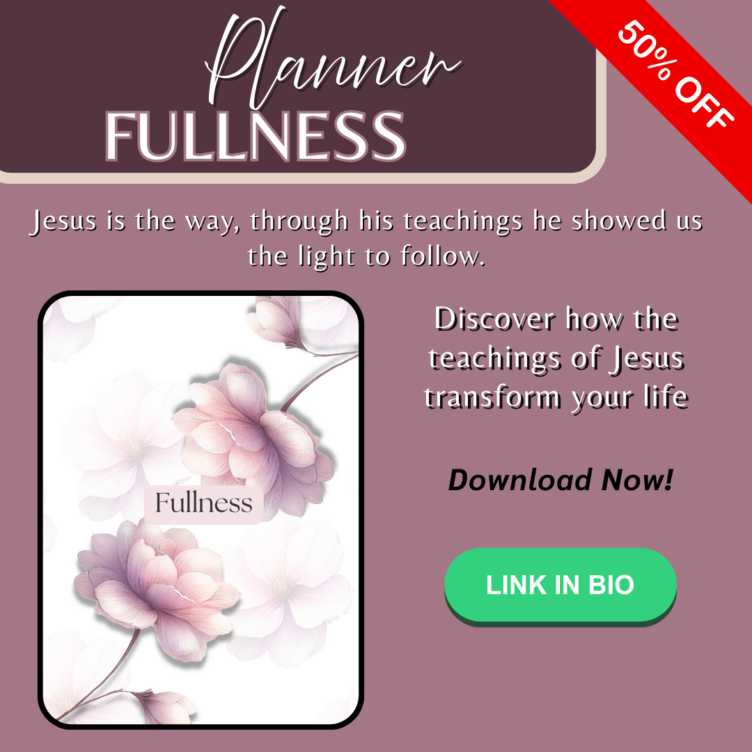 Timeless Christian Digital Planner — Spiritual Agenda with Bible Verses and Parables of Jesus