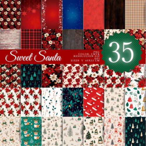 PACK 35 FONDOS NAVIDAD PNG - DESCARGA INMEDIATA
