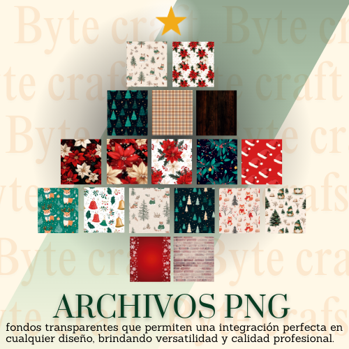 PACK 35 FONDOS NAVIDAD PNG - DESCARGA INMEDIATA