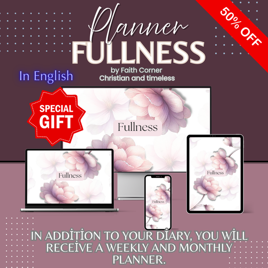 Timeless Christian Digital Planner — Spiritual Agenda with Bible Verses and Parables of Jesus
